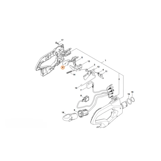 STIHL  Dźwignia blokady 4869 182 0800
